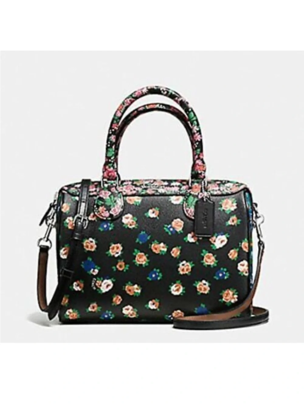 Coach mini Bennett satchel in floral print mix coated canvas